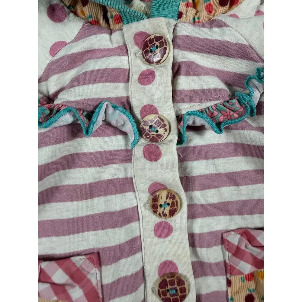 Matilda Jane Twinkle Twinkle Hoodie Jacket Ruffle Polka Dot 18-24 Months